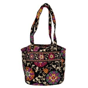 Vera Bradley Suzani Open Top Tote Lightweight Cotton Double Strap Shoulder Bag
